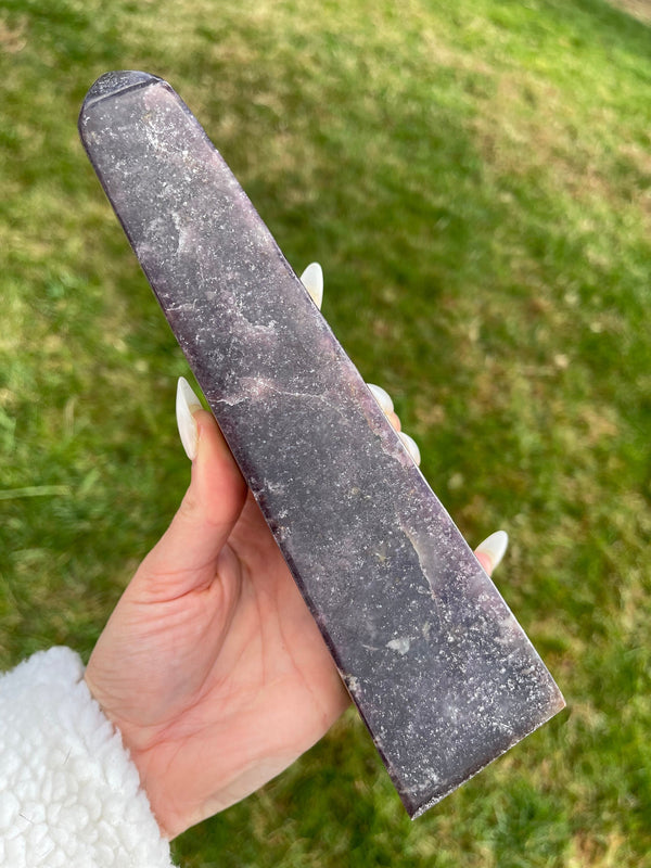 2 pound Large Euphoralite, "Midnight" Euphoralite, High Lithium Lepidolite Euphoralite Tower, Purple Euphoralite, Lithium Euphoralite,