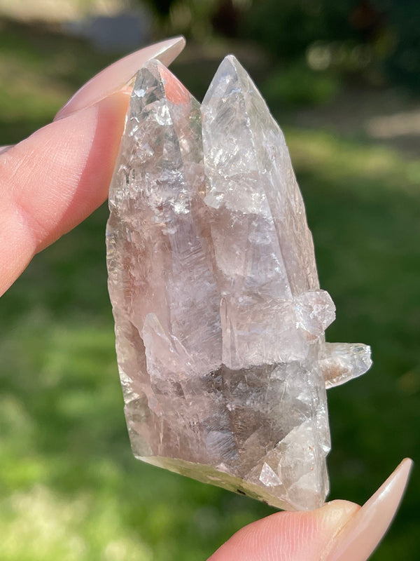 RARE Tantric Twin Terminated Calcite with Phantoms from China, Portal Crystal, Rare Mineral, Rare Crystal, Twin Crystal, Twinned Crystal