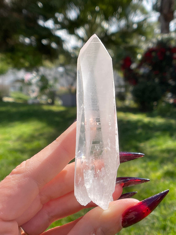 Laser Clear Lemurian Seed Crystal from Minas Gerais, Brazil, Lemurian Seed Point, Lemurian Seed Crystal, Lemurian Seed Wand