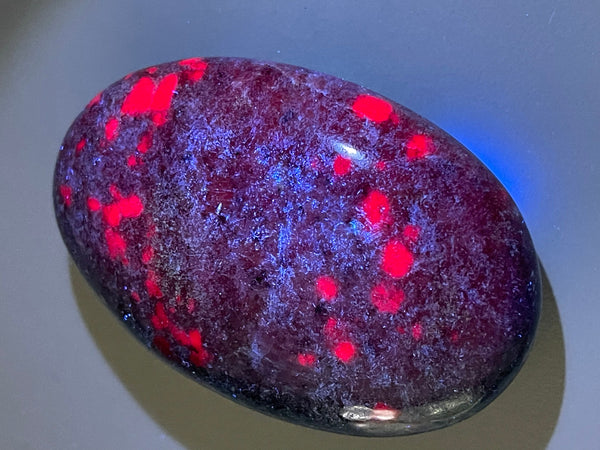 High Grade Ruby in Kyanite from India, Natural Crystal, Ruby, Kyanite, Polished Crystal, Ruby Kyanite, Fluorescent Ruby, Authentic Ruby