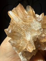 1+lb Smoky/Tangerine Lemurian Cluster: rare Twin Flame + Portal formations