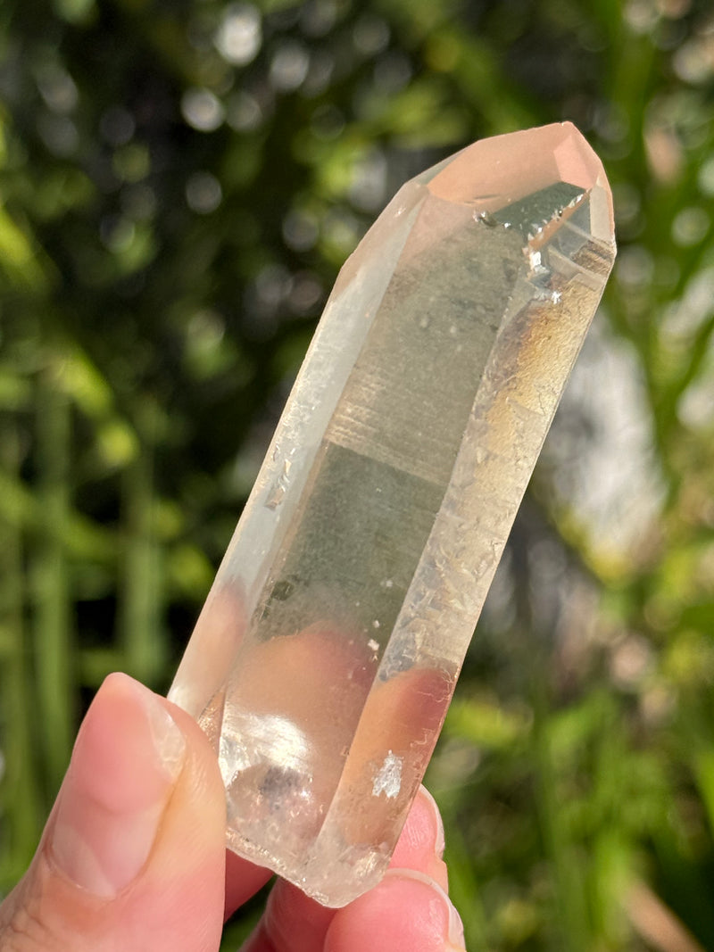 Tangerine Lemurian Seed Crystal from Serra do Cabral, Brazil