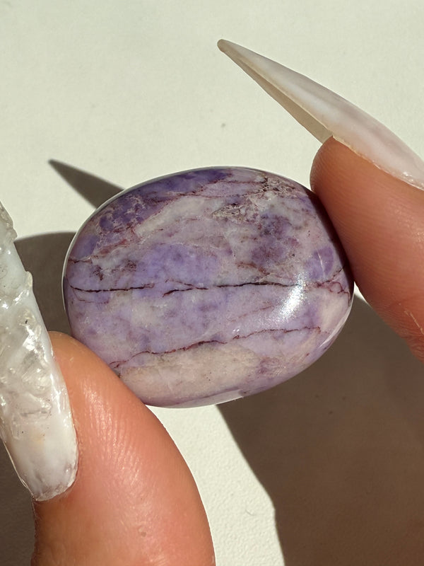 Lavender Jade Palm Stone A