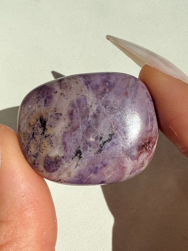 Lavender Jade Palm Stone D