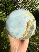 RARE: Massive 6.5+lb Blue Ocean Jasper Sphere from Madagascar