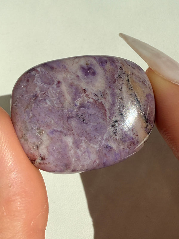 Lavender Jade Palm Stone D