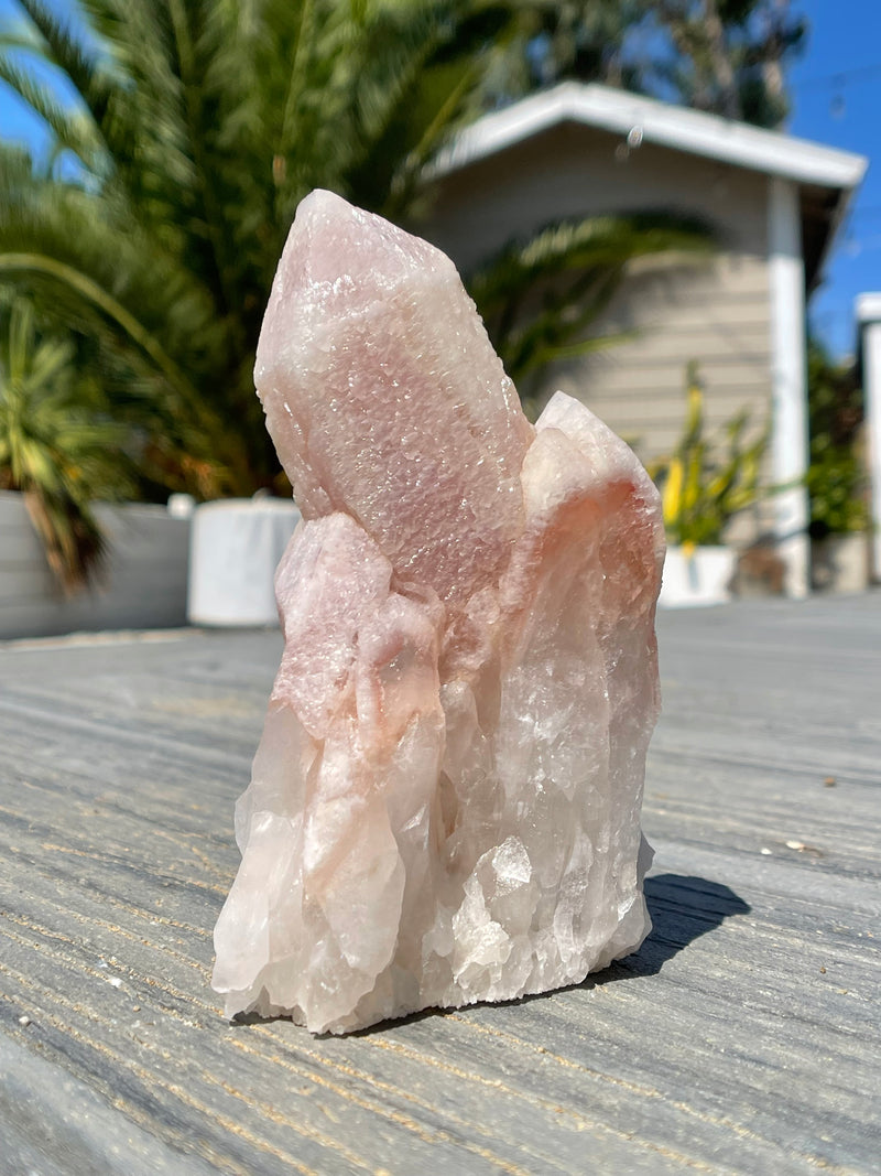 RARE "Dragon Scale" Terminated Pink Dreamsicle Lemurian from Diamantina Brazil, Rare Lemurian, Lemurian Cluster, Pink Lemurian, Dreamsicle