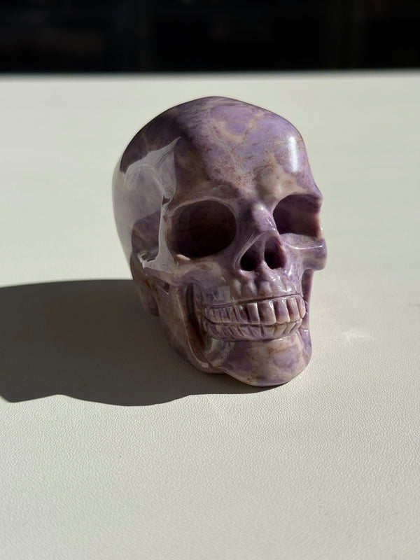 Skull: Large Lavender Jade