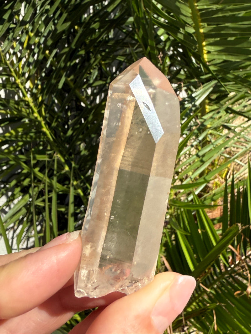 Tangerine Lemurian Seed Crystal from Serra do Cabral, Brazil