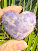 Lavender Jade "Unicorn" Heart