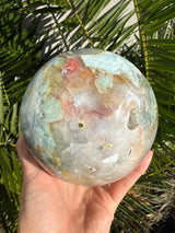 RARE: Massive 6.5+lb Blue Ocean Jasper Sphere from Madagascar