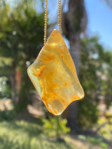 "ELEMENTAL" Necklace: Amber from Villa de Leyva, Boyaca, Colombia