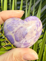 Lavender Jade "Unicorn" Heart