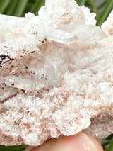 Pink Samadhi Himalayan Quartz Cluster from Pradesh, India