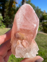 Dreamsicle Scarlet Temple Lemurian Seed Crystal from Brazil, Lemurian Seed Point, Lemurian Seed Crystal, Lemurian Seed Wand,Red Lemurian