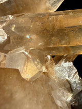 1+lb Smoky/Tangerine Lemurian Cluster: rare Twin Flame + Portal formations