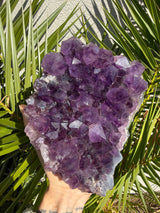 4.5+ lb Grape-Jelly Amethyst Geode Cluster from Brazil