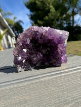 4.5+ lb Grape-Jelly Amethyst Geode Cluster from Brazil