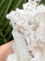 Pink Samadhi Himalayan Quartz Cluster from Pradesh, India
