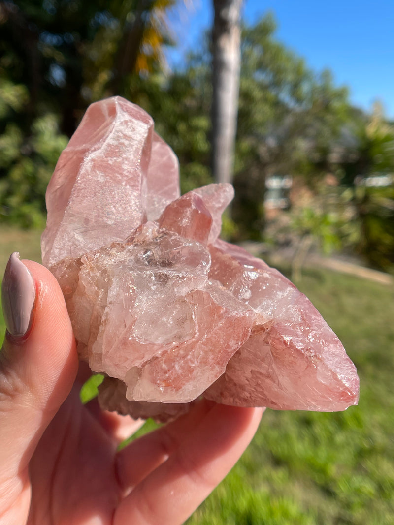 Dreamsicle Scarlet Temple Lemurian Seed Crystal from Brazil, Lemurian Seed Point, Lemurian Seed Crystal, Lemurian Seed Wand,Red Lemurian