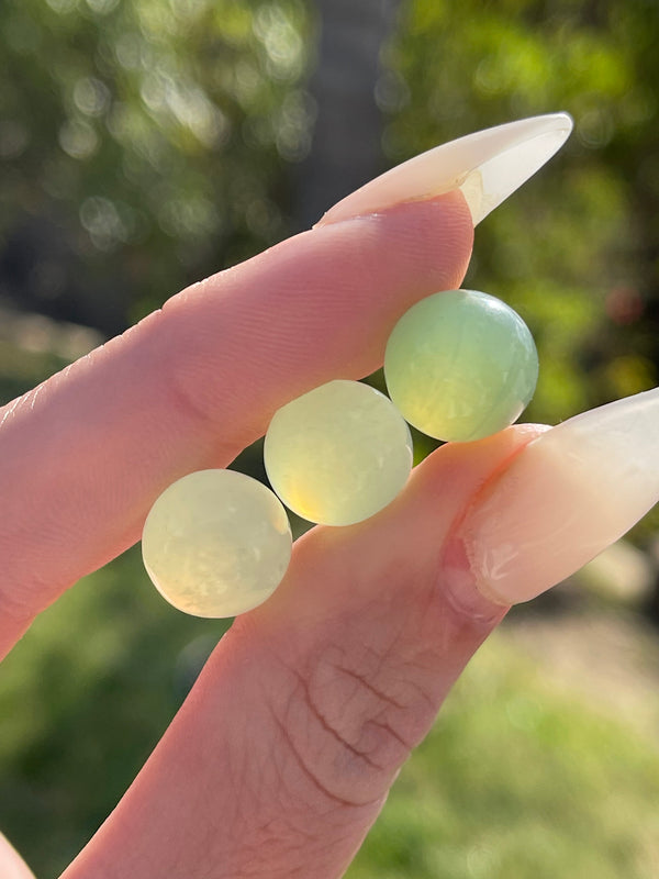 Mini Jade Sphere, Natural Crystal, Polished Jade, Jade, Jade Ball, Small Jade, Green Crystal, Heart Chakra, Jade Pocket