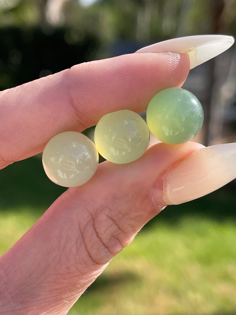 Mini Jade Sphere, Natural Crystal, Polished Jade, Jade, Jade Ball, Small Jade, Green Crystal, Heart Chakra, Jade Pocket