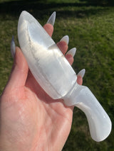 Large Carved Selenite Sword/Dagger/Knife, Selenite Sword, Selenite Dagger, Selenite Knife, Crystal Knife, Crystal Sword, Crystal Dagger