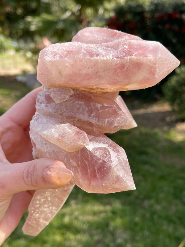 2+lb Scarlet Temple Lemurian cluster from Diamantina, Brazil, Red Lemurian, Pink Lemurian, Lemurian Seed, Lemurian Cluster, Rare Lemurian