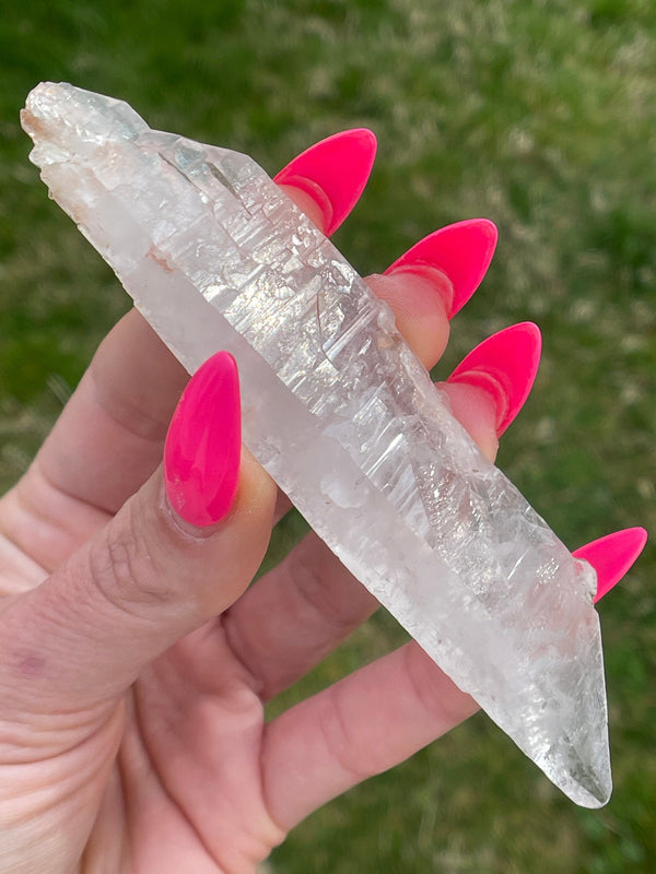 RARE: *Sheet formation Quartz from Brazil- *Devic Temple, *Feminine, *DT, *Sheet, *Fairy Dust, *Floater, with one end *Castle formation.