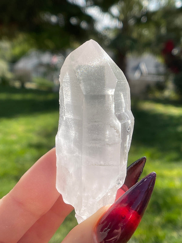 Window Clear Lemurian Seed Crystal from Minas Gerais, Brazil, Lemurian Seed Point, Lemurian Seed Crystal, Lemurian Seed Wand