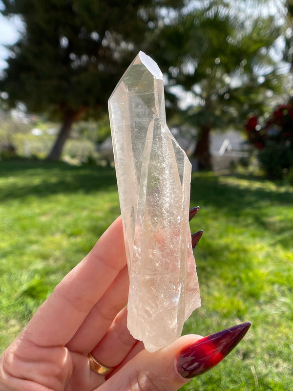 Tantric Twin Citrine Lemurian Seed Crystal from Minas Gerais, Brazil, Lemurian Seed Point, Lemurian Seed Crystal, Lemurian Seed Wand