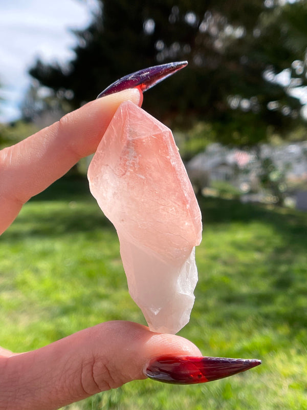 Scarlet Temple Lemurian Seed Crystal from Brazil, Lemurian Seed Point, Lemurian Seed Crystal, Lemurian Seed Wand, Red Lemurian