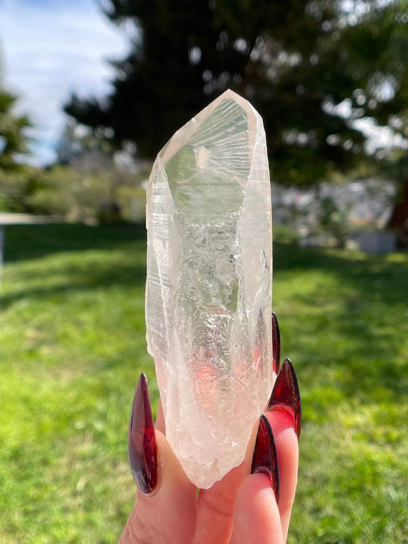 Channeler Citrine Lemurian Seed Crystal from Minas Gerais, Brazil, Lemurian Seed Point, Lemurian Seed Crystal, Lemurian Seed Wand