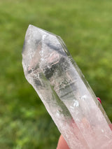 Carbon Phantom Lemurian Seed Crystal from Minas Gerais Brazil, Lemurian Point, Lemurian Point, Black Lemurian, Lemurian Phantom, Carbon