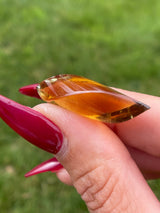 Natural CITRINE jewel from Zambia, FAIR TRADE, Natural Citrine, Citrine Point, Zambian Citrine, Citrine Zambia,Citrine Jewel,Faceted Citrine