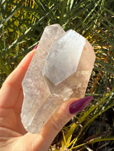 Rare MANIFESTATION Smoky Lemurian Seed Crystal Cluster with Hematite from Brazil, Cross Quartz, Manifestation Quartz, Rare Lemurian