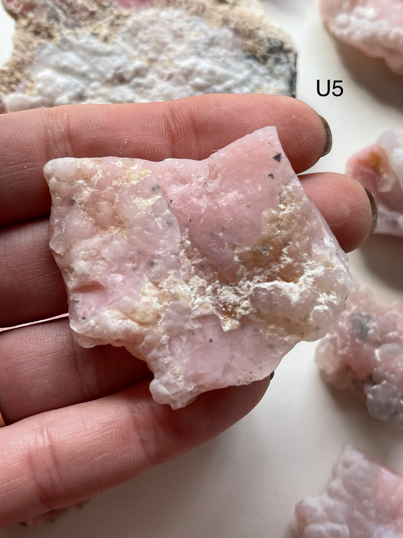 Raw Botryoidal Pink Opal from Peru