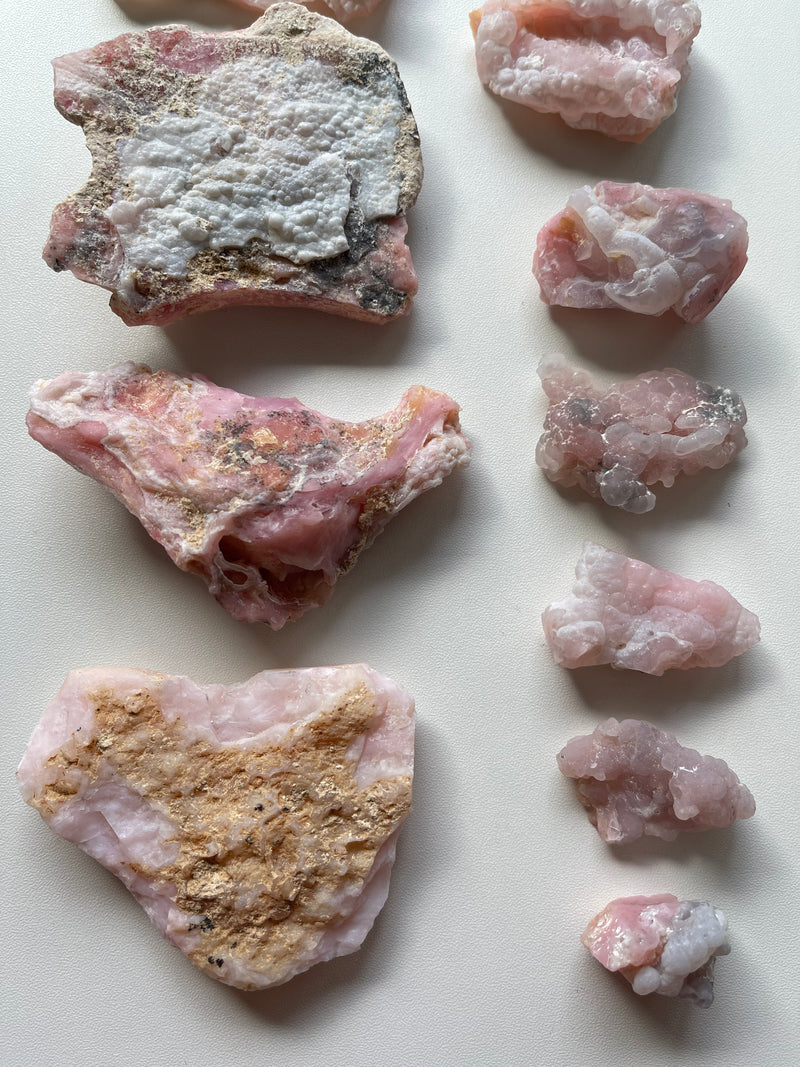 Raw Botryoidal Pink Opal from Peru