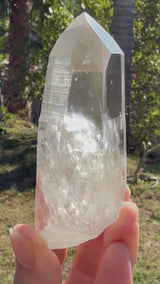 Water Clarity Large Clear Lemurian Seed Crystal from Serra do Cabral, Brazil