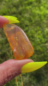 "DIMENSION" Necklace: Amber from Villa de Leyva, Boyaca, Colombia