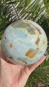 RARE: Massive 6.5+lb Blue Ocean Jasper Sphere from Madagascar