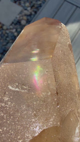 "Rainbow Brite": 5" Sugar Plum Quartz from Goias, Brazil: Rainbows, ET, Ally, Penetrator, Sigils, etc