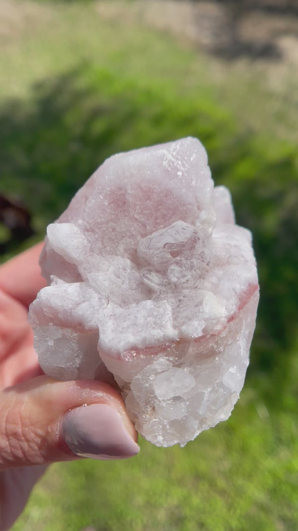 RARE "Dragon Scale" Terminated Pink Dreamsicle Lemurian from Diamantina Brazil, Rare Lemurian, Lemurian Cluster, Pink Lemurian, Dreamsicle