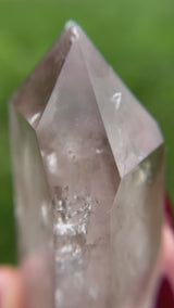 Double-Isis face SMOKY Lemurian Seed Crystal from Brazil, Rare, Lemurian Point, Lemurian Wand, Smokey Lemurian, Lemurian Point