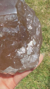 1.75lb RUTILATED Smoky Citrine from Brazil: DT, ET, Elestial, Record Keeper etc.