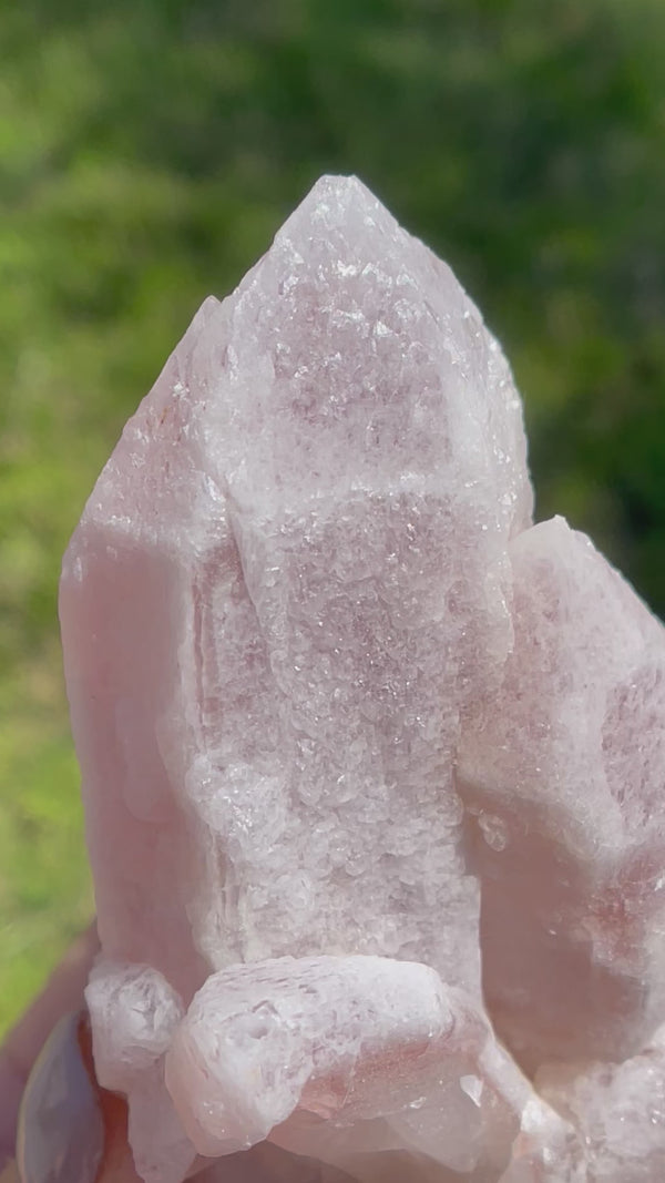 RARE "Dragon Scale" Terminated Pink Dreamsicle Lemurian from Diamantina Brazil, Rare Lemurian, Lemurian Cluster, Pink Lemurian, Dreamsicle