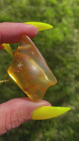 "ELEMENTAL" Necklace: Amber from Villa de Leyva, Boyaca, Colombia