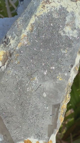 RARE: Fluorescent Quartz with Iron and Hyalite Opal from Namibia, South Africa, Rare Quartz, Hyalite Opal, Rare Mineral, Namibian Quartz