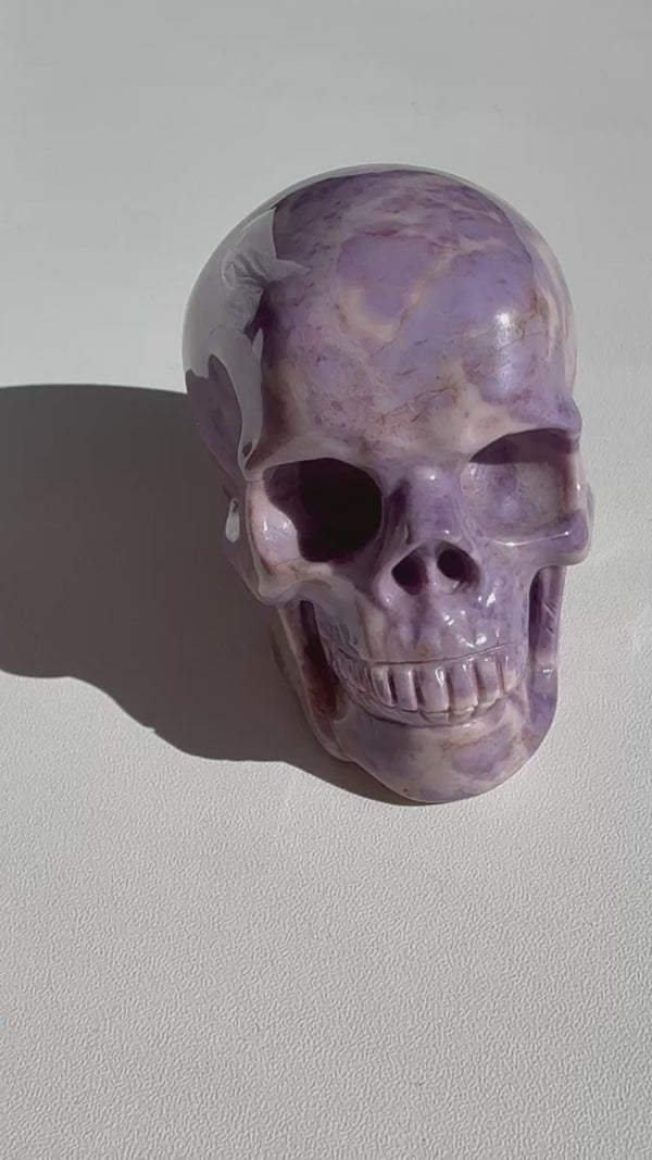 Skull: Large Lavender Jade