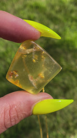 "RHOMBUS" Necklace: Amber from Villa de Leyva, Boyaca, Colombia